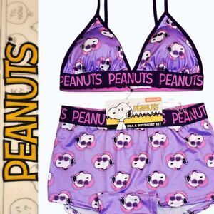 Peanuts Cool Snoppy Bra & Boyshort Set